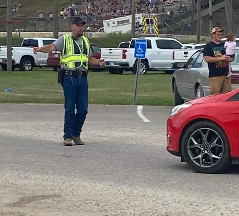 Directing traffic at fair