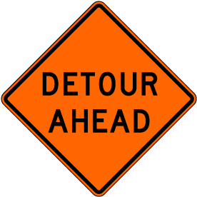 detour sign