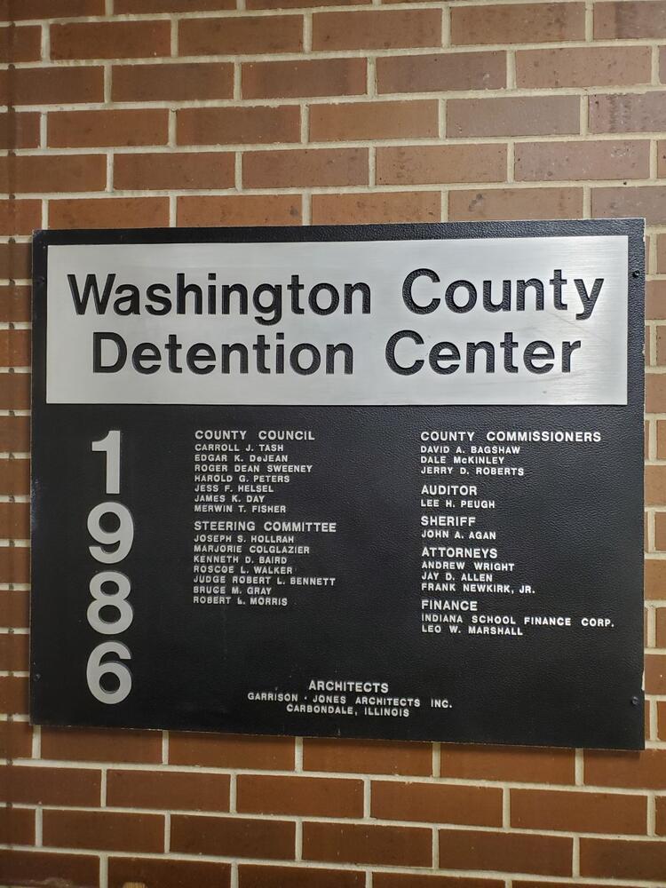 Detention Center Plaque